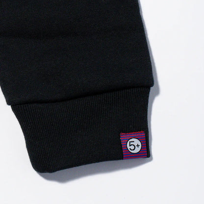 Pierced Patch Zip Hoodie