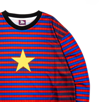 Full-Graphic Star Striped L/S Tee