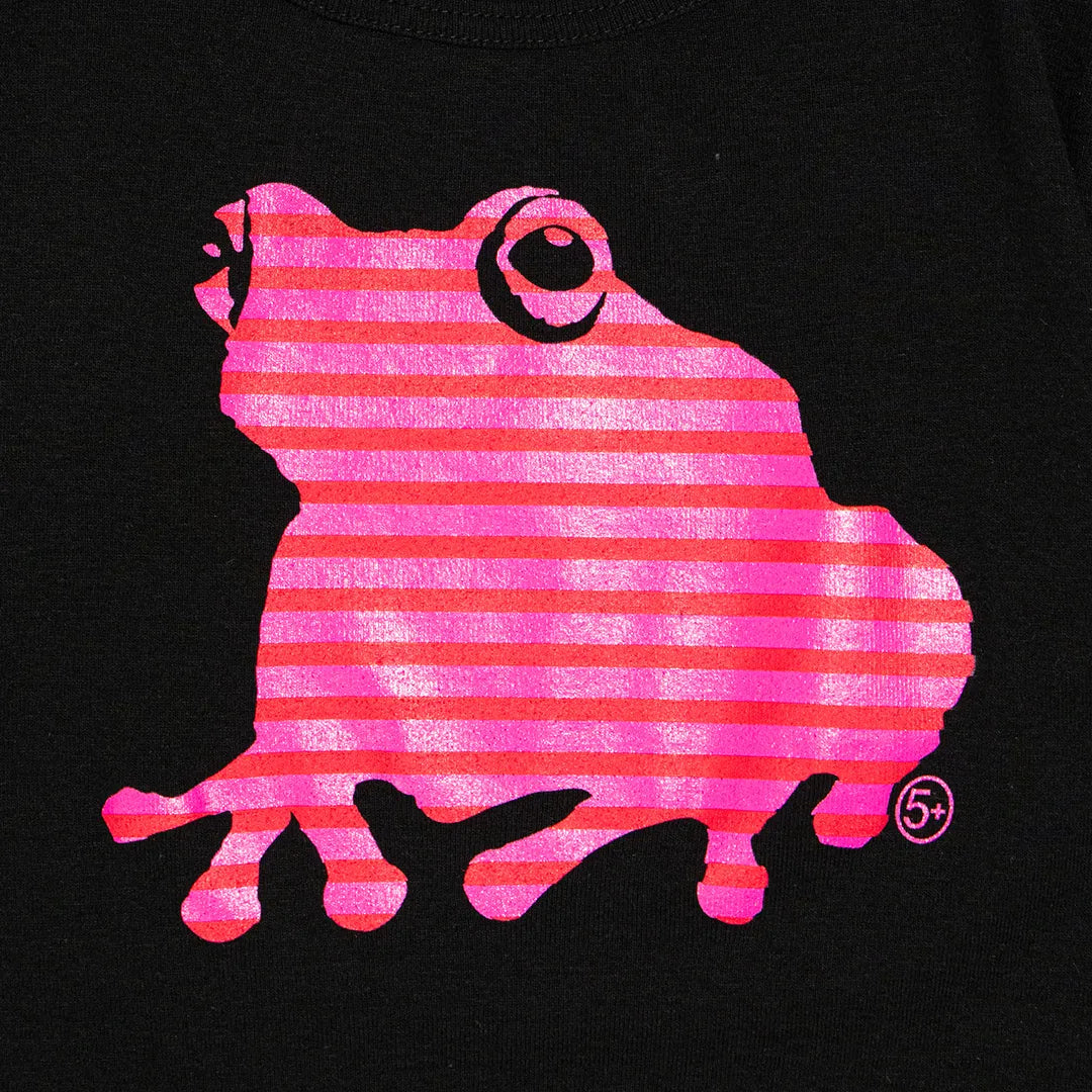 Striped SAGE FROG Baby L/S Tee