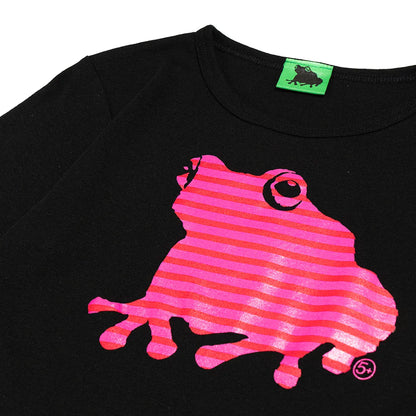 Striped SAGE FROG Baby L/S Tee