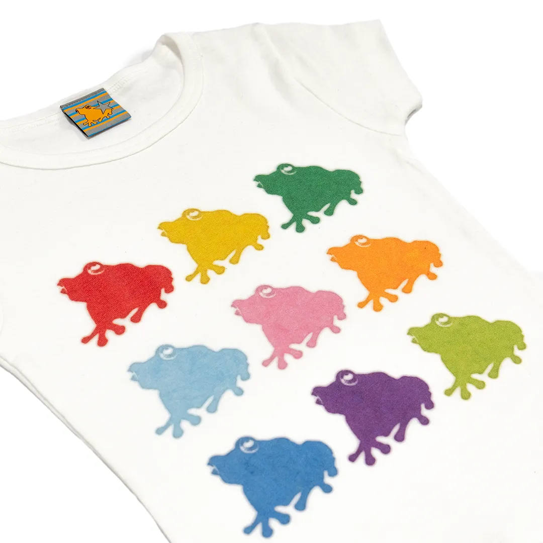 Multi Color kaeru lady's S/S mini Tee