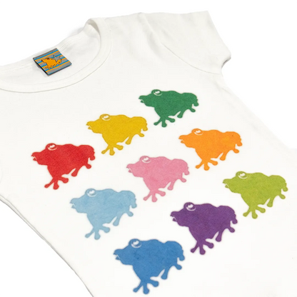 Multi Color kaeru lady's S/S mini Tee