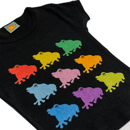 Multi Color kaeru lady's S/S mini Tee