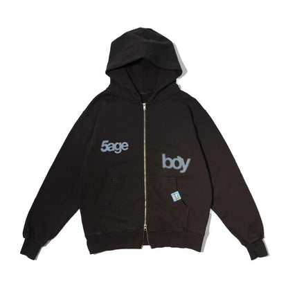 5ageboy zip Hoodie