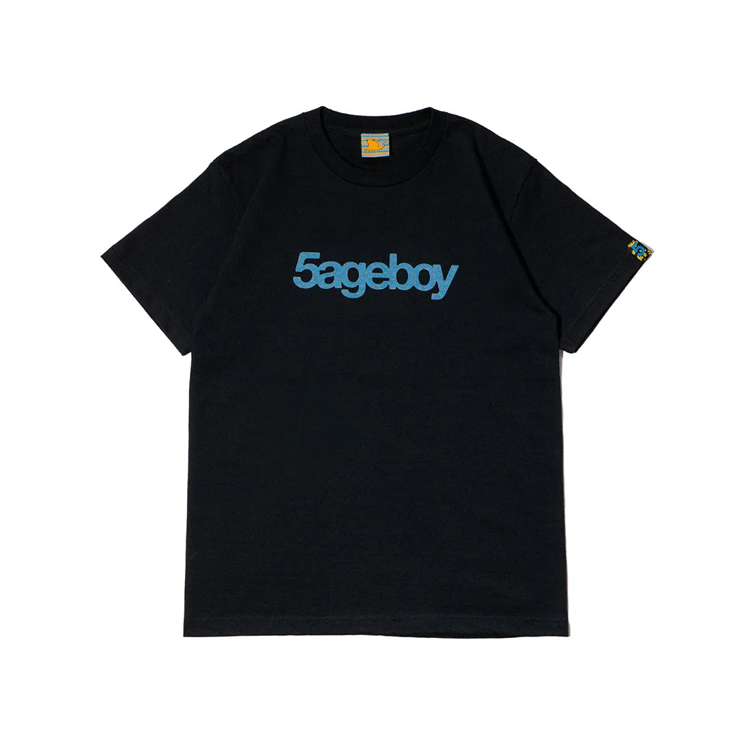 5ageboy gingham logo S/S Tee