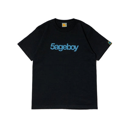 5ageboy gingham logo S/S Tee