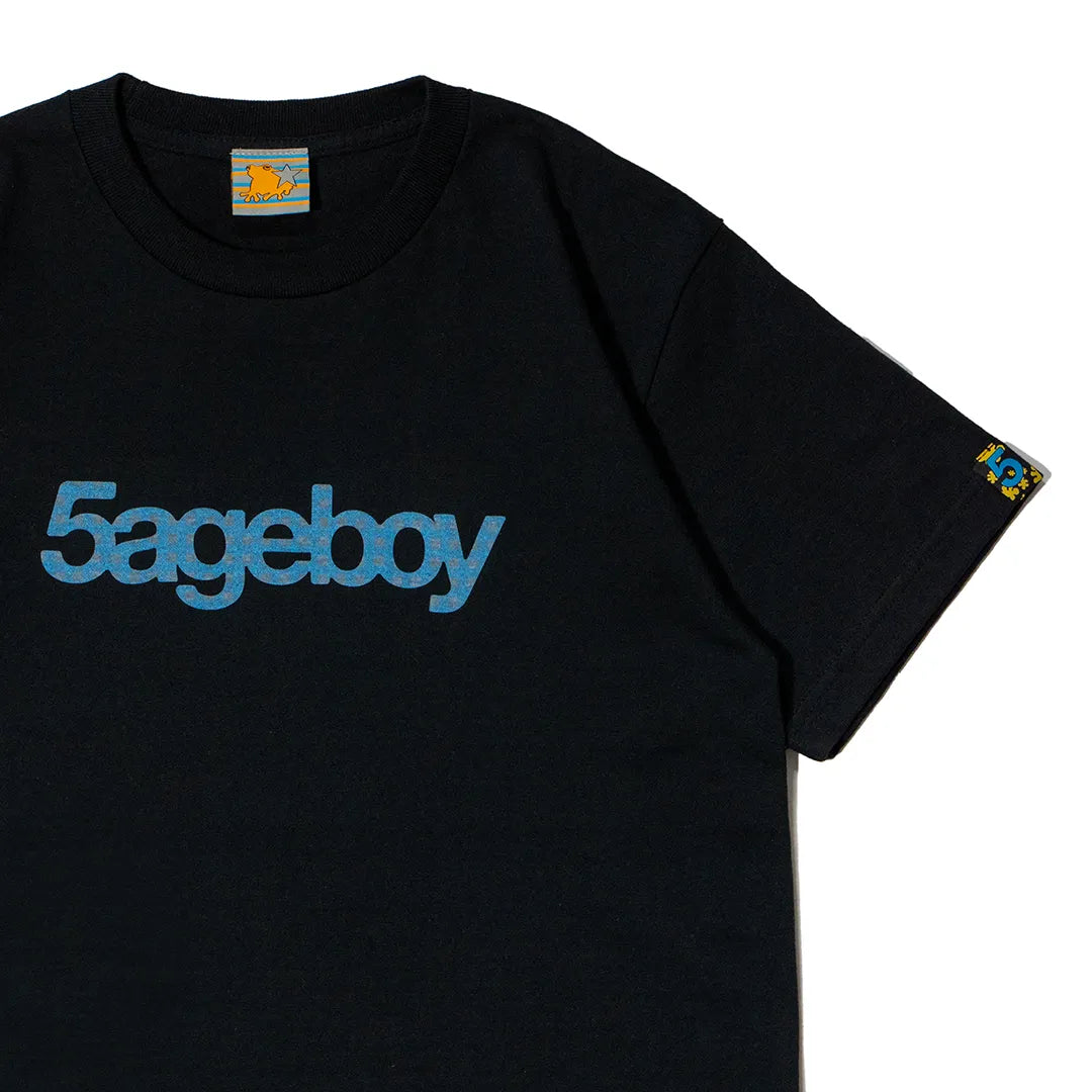5ageboy gingham logo S/S Tee
