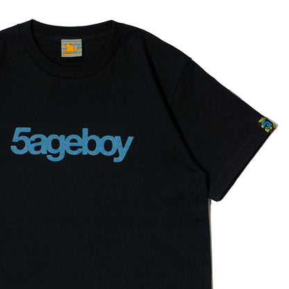 5ageboy gingham logo S/S Tee