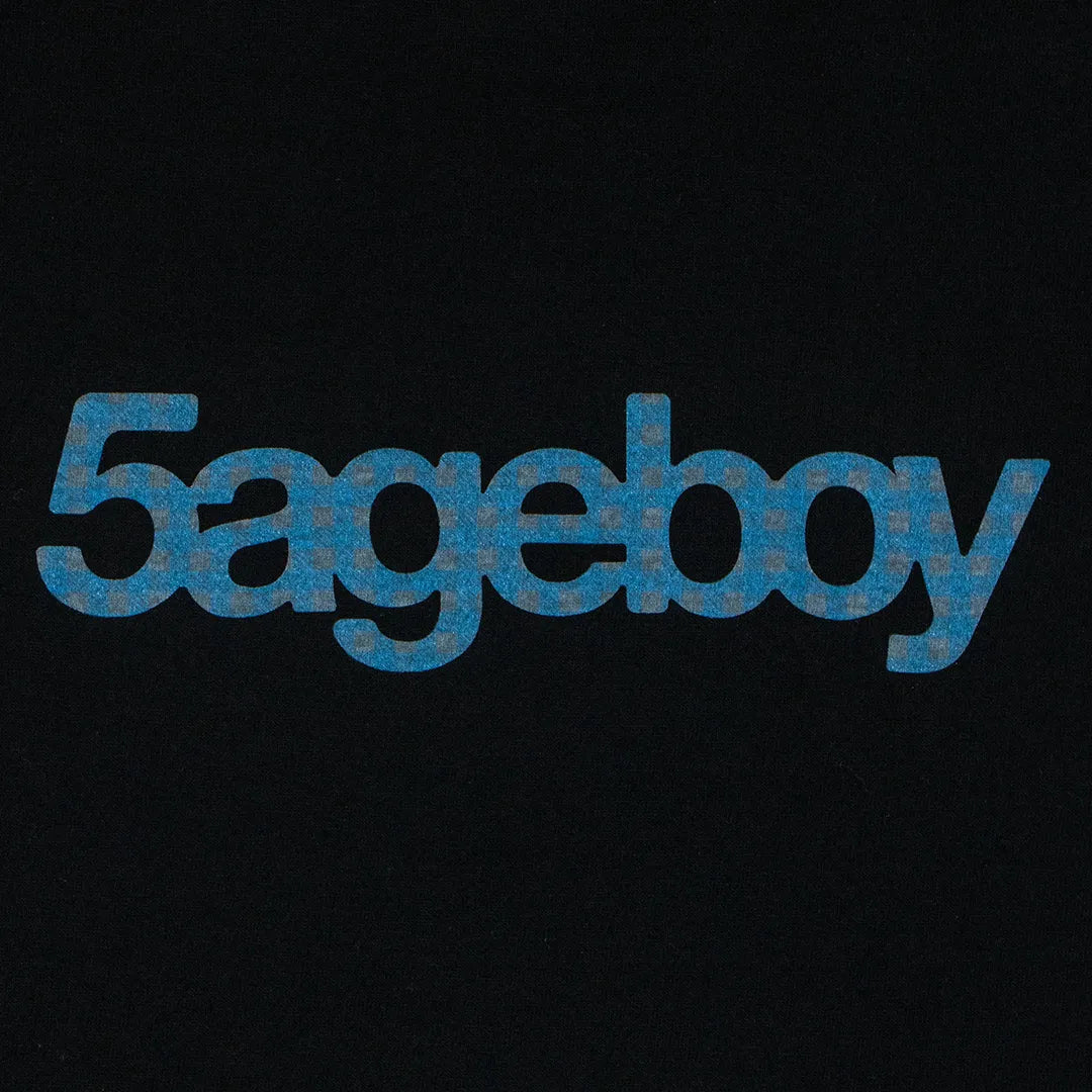 5ageboy gingham logo S/S Tee