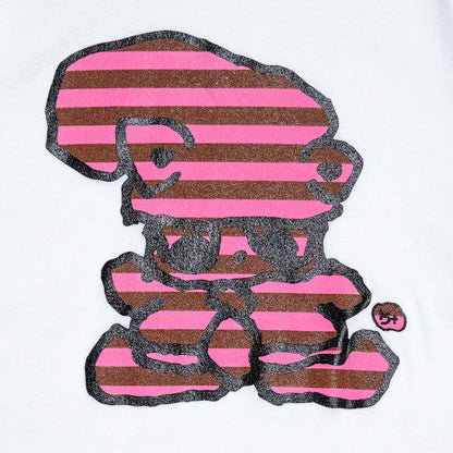 Striped Tie Bear Cropped L/S Tee