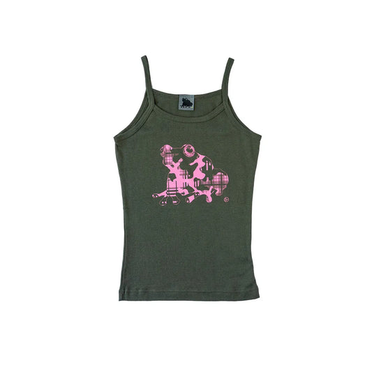 plaidcamo kaeru cami