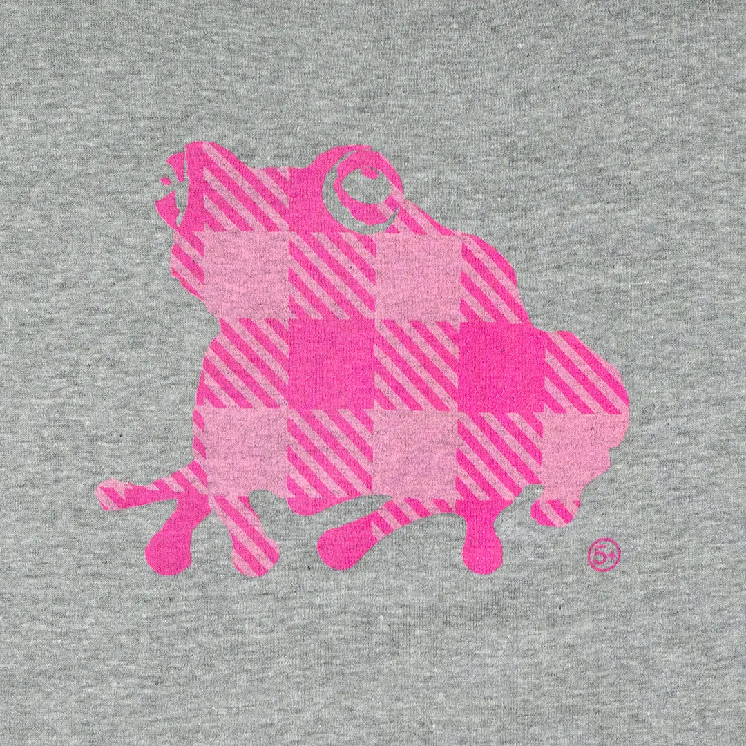gingham kaeru lady's S/S Tee