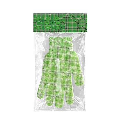 Plaid Work Gloves