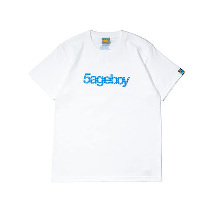 5ageboy gingham logo S/S Tee