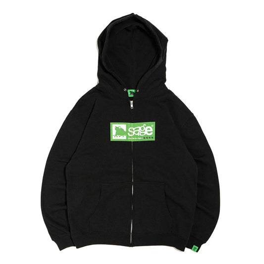 5age Box Logo zip hoodie