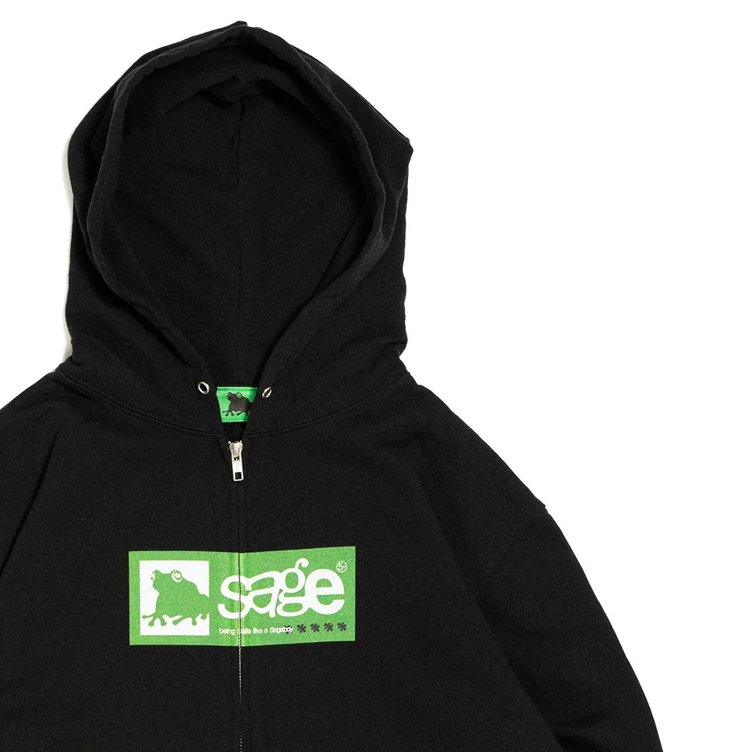 5age Box Logo zip hoodie