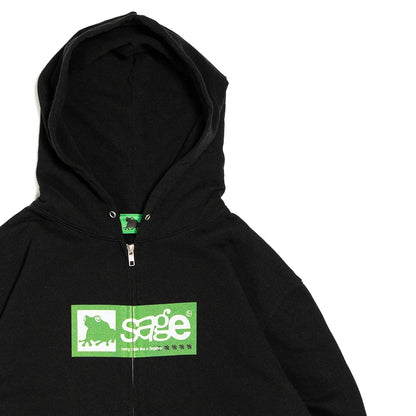 5age Box Logo zip hoodie