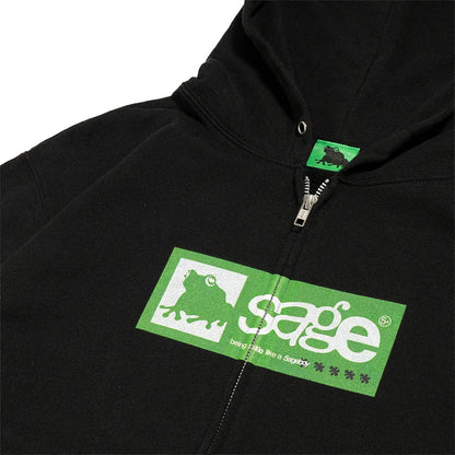 5age Box Logo zip hoodie